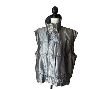 Skea Metallic Silver Sky Vest Size 6